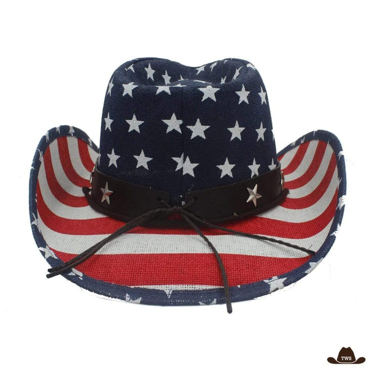 Chapeau Style Western Drapeau Américain