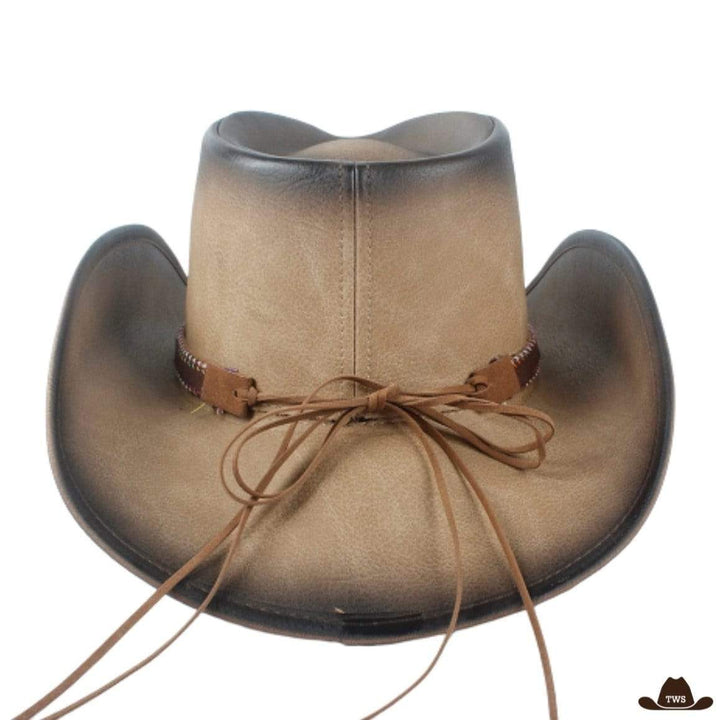 Chapeau cuir western pas cher