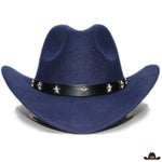 Chapeau Cowboy Western Bleu