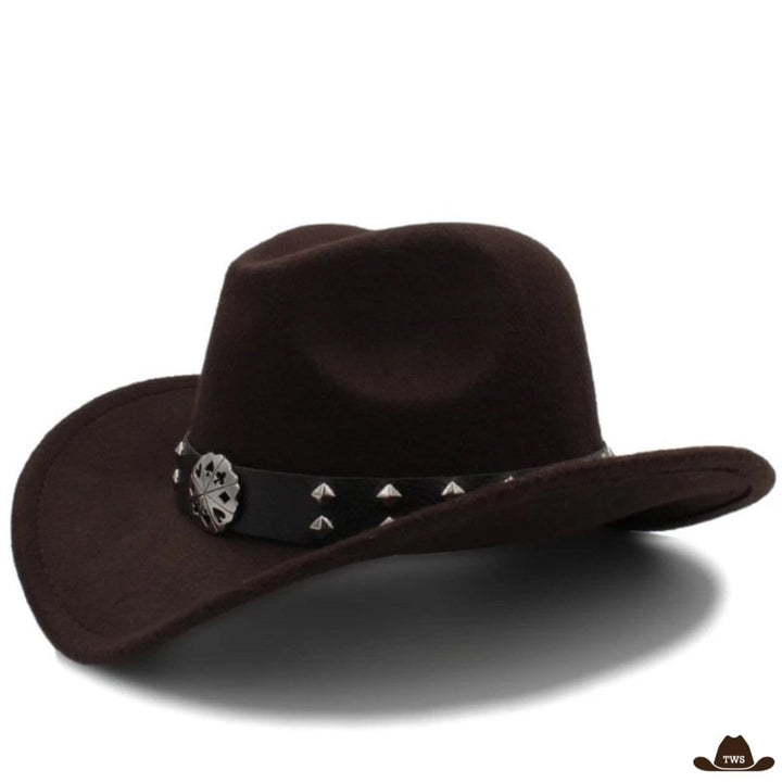 Chapeau Western Gambler Marron