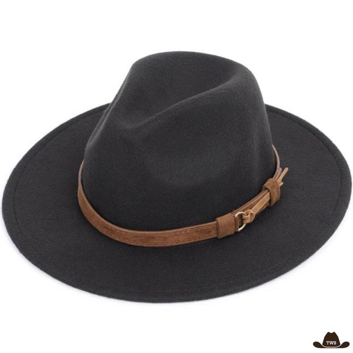 Chapeau Western Rond Noir