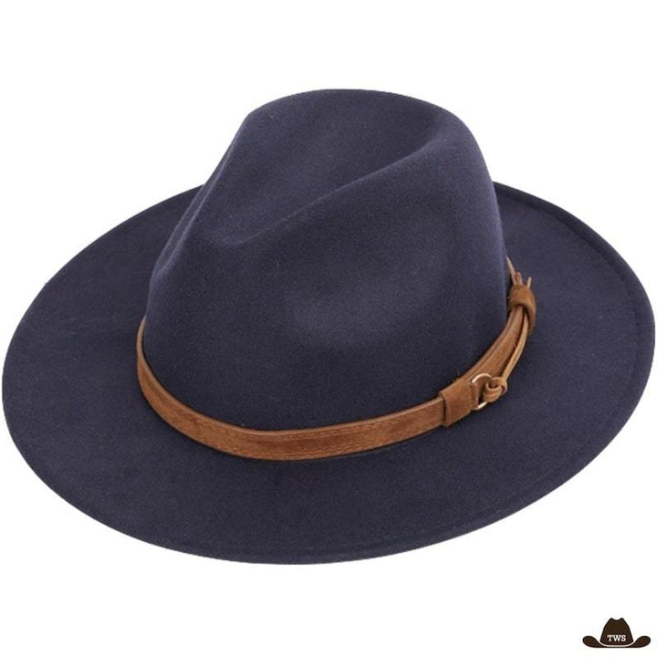 Chapeau Western Rond Bleu