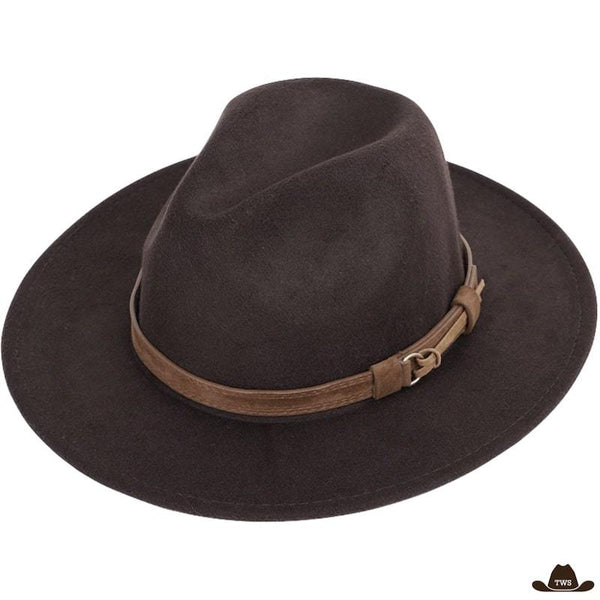 Chapeau Western Rond Marron