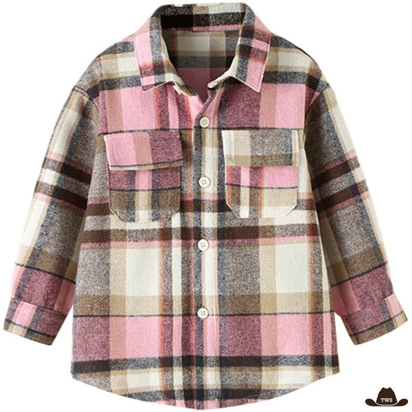 Chemise à Carreaux Fille Cowboy