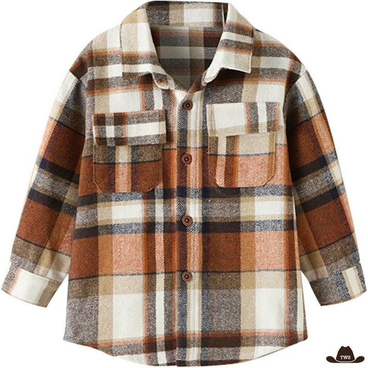 Chemise Carreaux Fille Cowboy