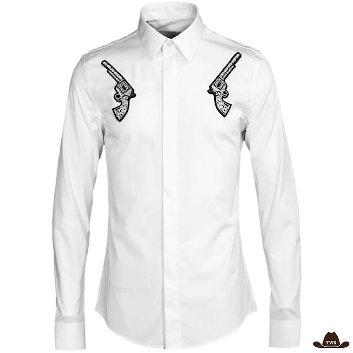 Chemise Blanche Western