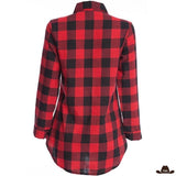 Chemise Femme Rouge Country
