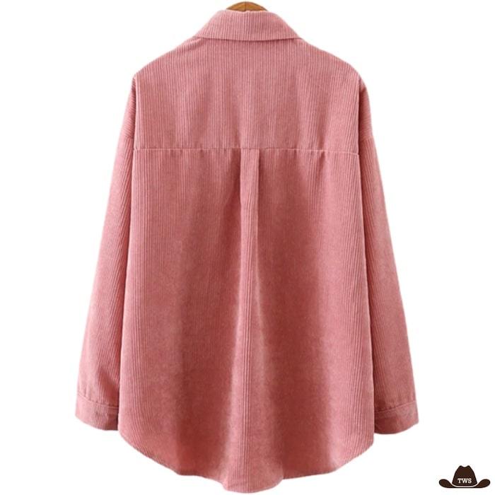 chemise country superbe rose