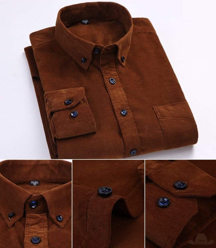 Chemise Style Cowboy Velours