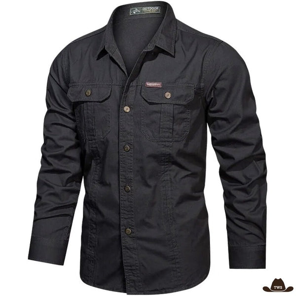 Chemise de Cowboy Noire