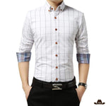 Chemise western blanche homme