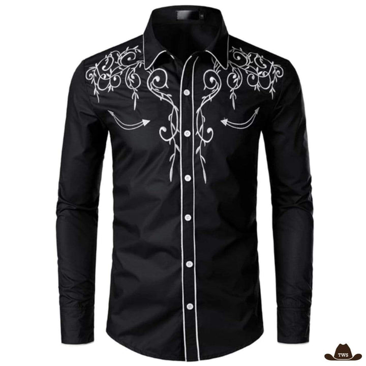 Chemise western de show - noire