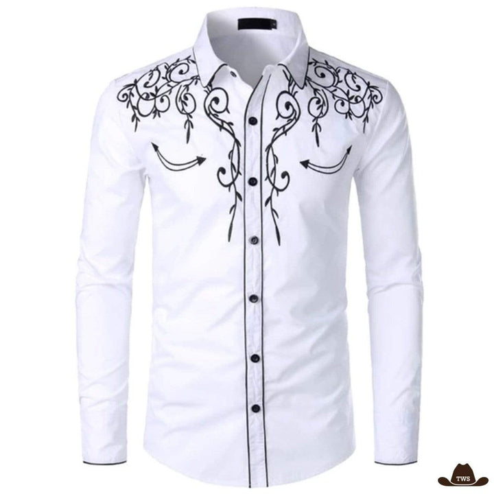 Chemise de western de show - blanche