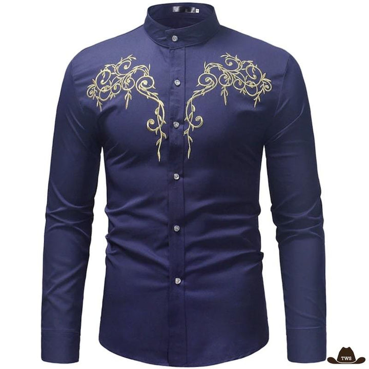 Chemise Western Homme Noire