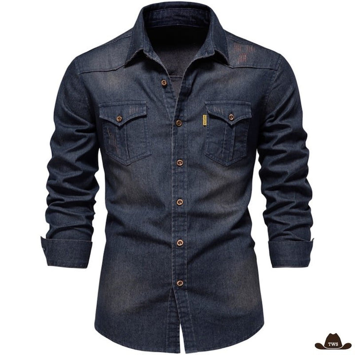 Chemise de Western Bleue