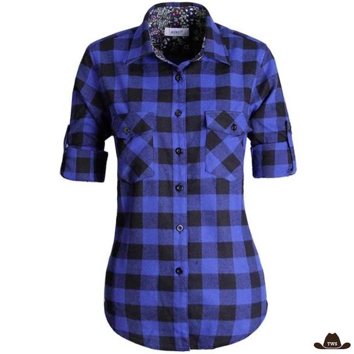 Chemise Femme Bleu Country