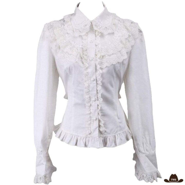 Chemise Femme Country Blanche