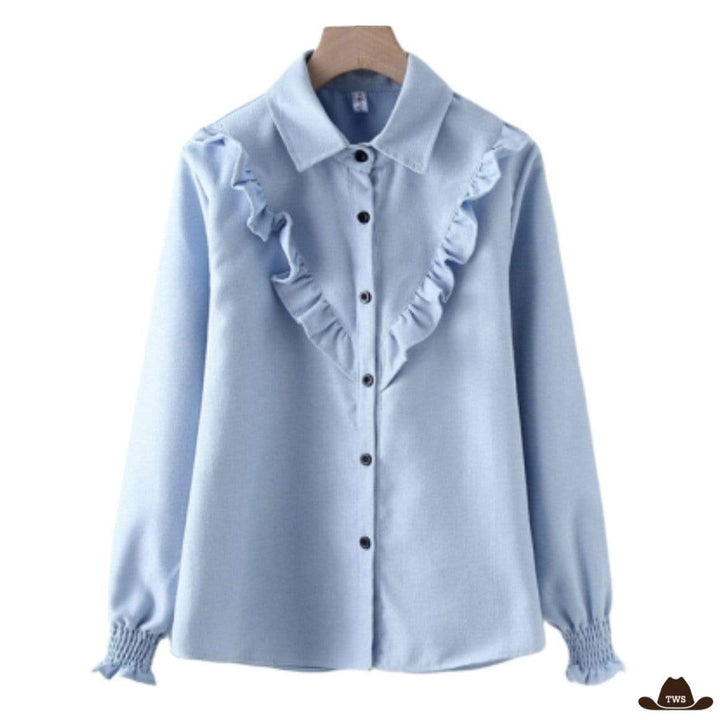 Chemise Femme Western Bleue