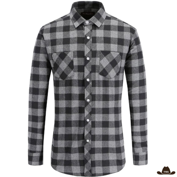 Chemise Grise Homme Cowboy