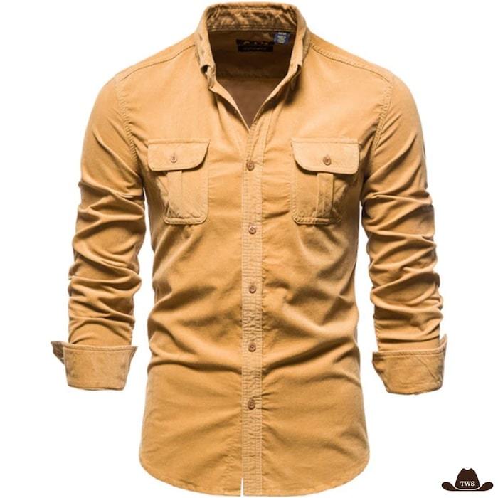 chemise look cowboy beige