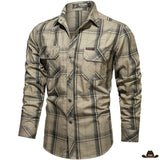 Chemise Western à Boutons Pression Beige