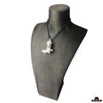 Collier Botte Country Argent