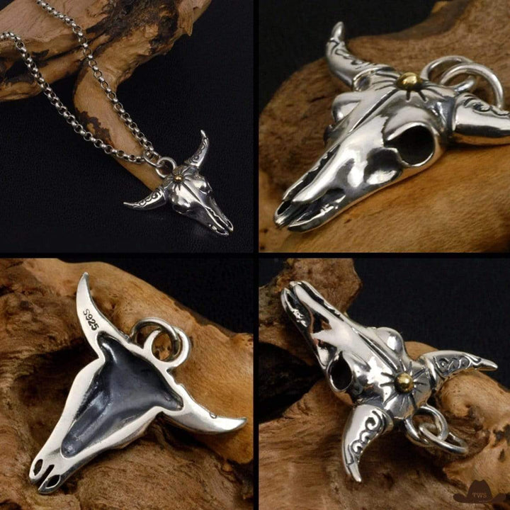 Collier Crâne de Buffle