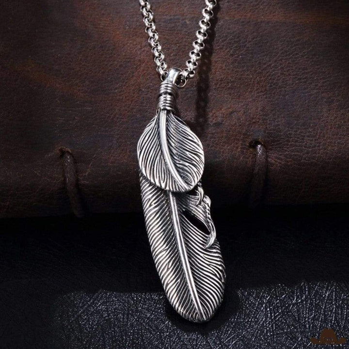 Collier Plume en Argent