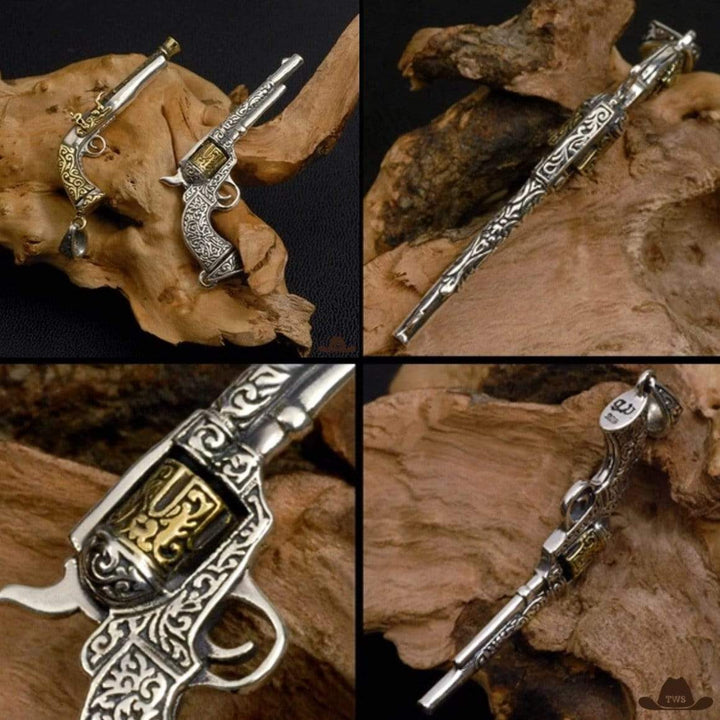 Pendentif Revolver Argent