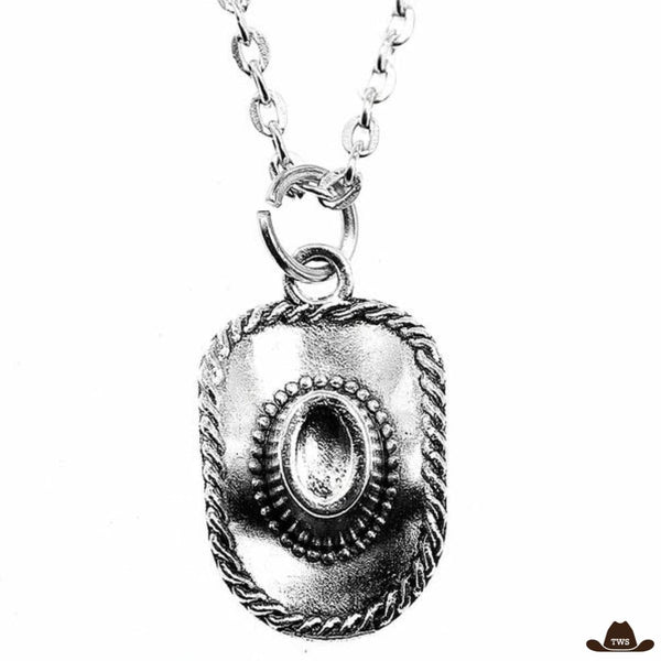 Collier western Chapeau de cowboy