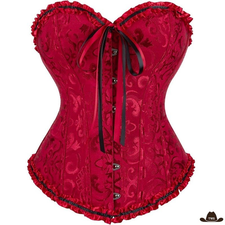 Corset Western Rouge
