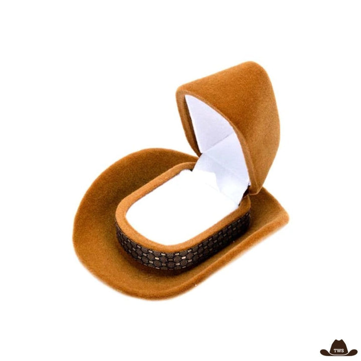 Écrin Pour Bague Chapeau de Cowboy 