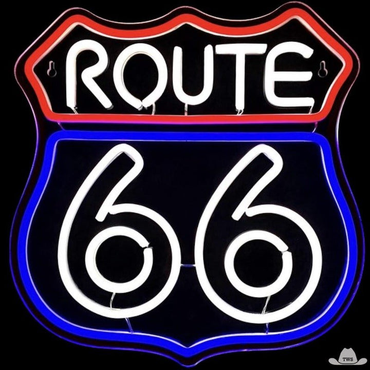 enseigne lumineuse route 66 neon