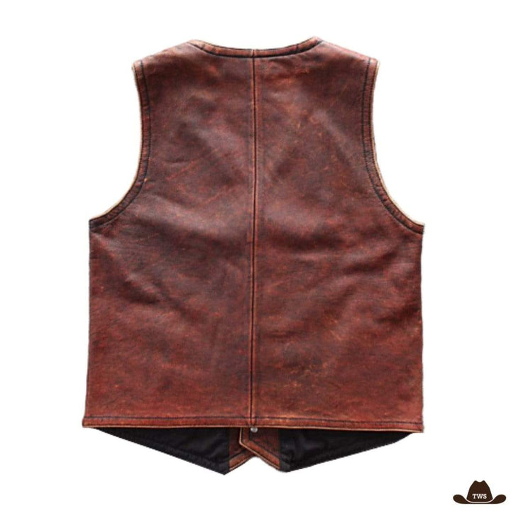 Gilet Cowboy en Cuir