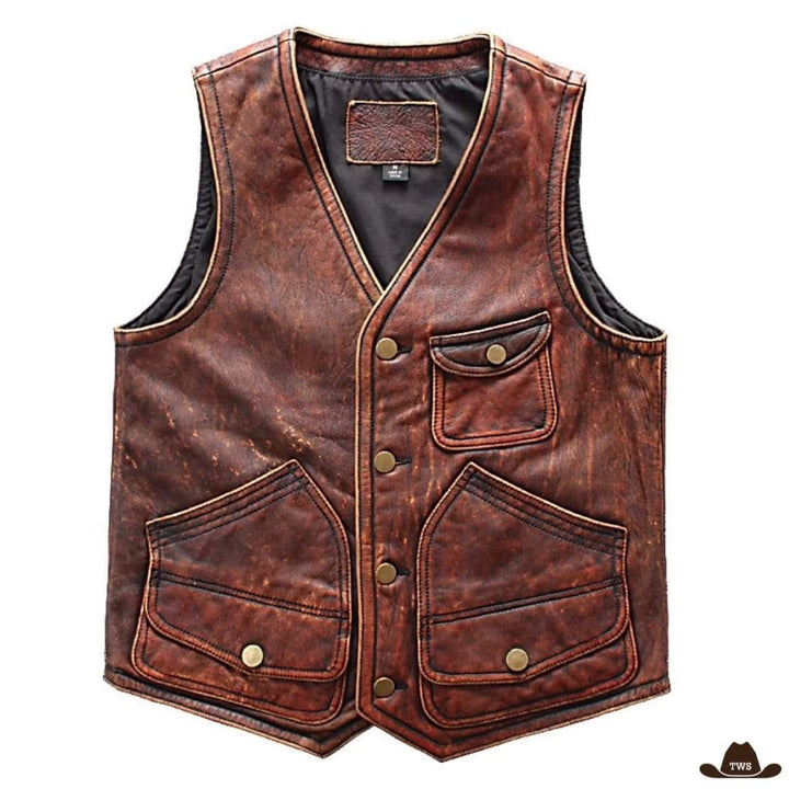 Gilet Cowboy Cuir