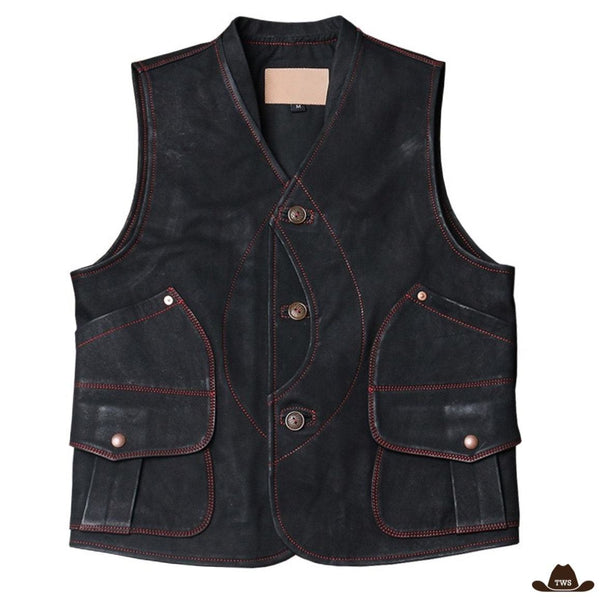 Gilet Cowboy Noir