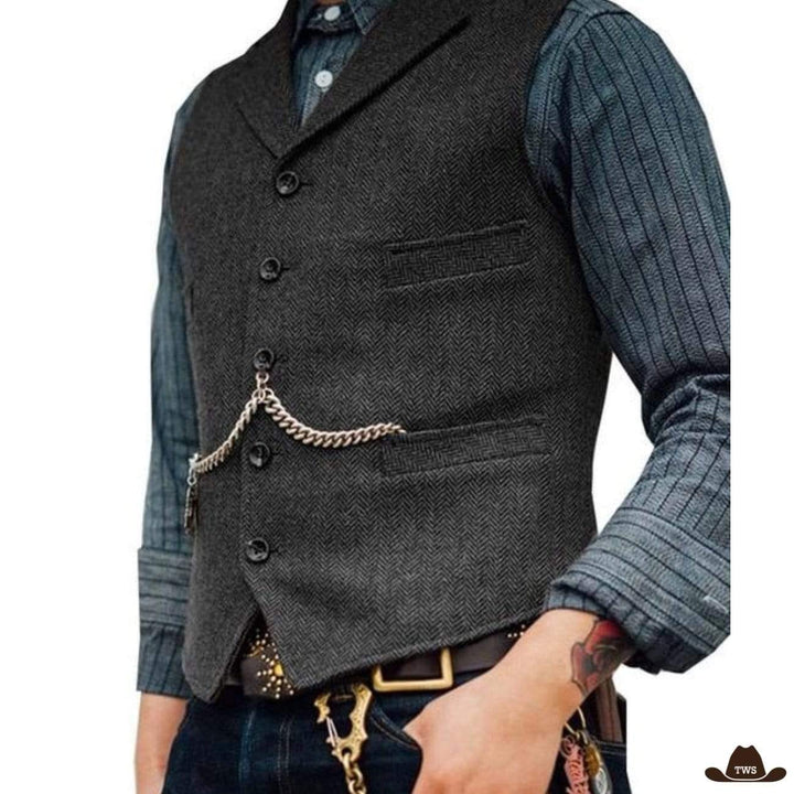 Gilet Cowboy Style - gris