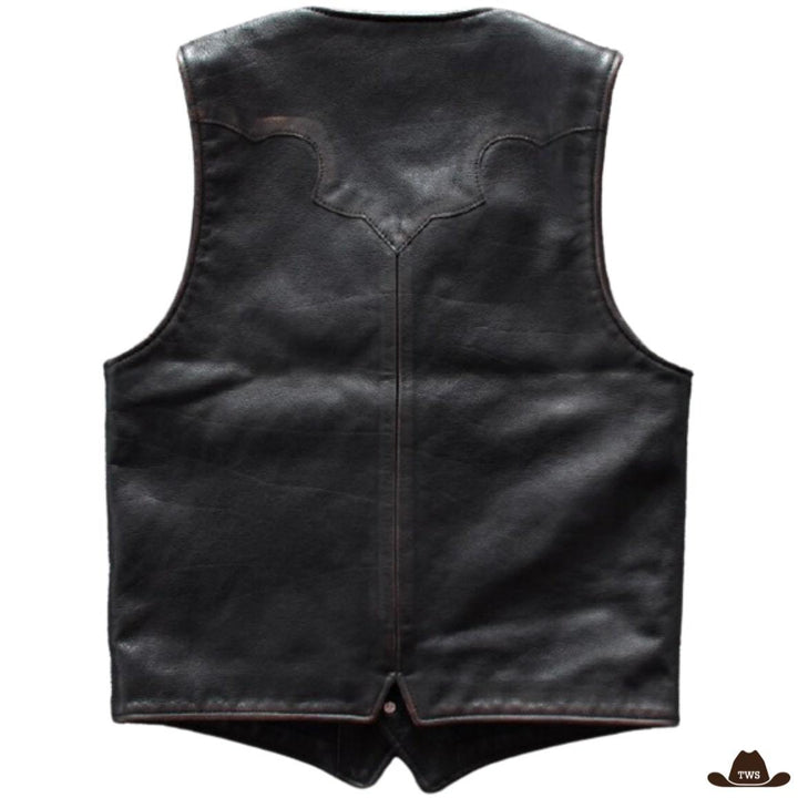 Gilet Cuir Homme Cowboy