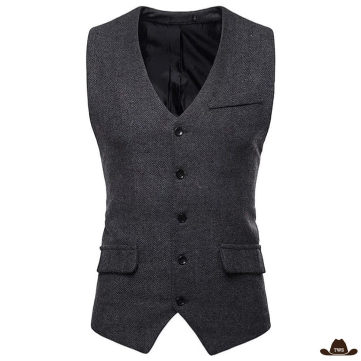 Gilet de Costume Western Noir