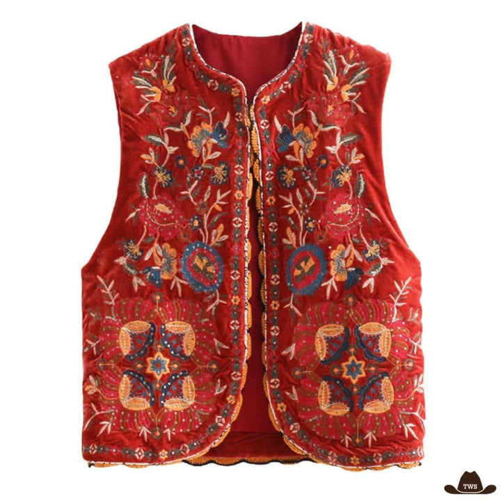 gilet sans manche cowboy femme