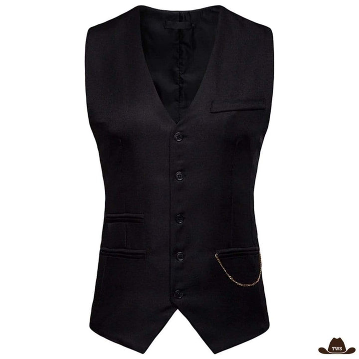 Gilet Sans Manches Véritable Western