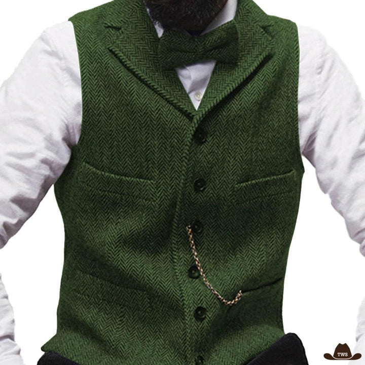 Gilet Western Vert