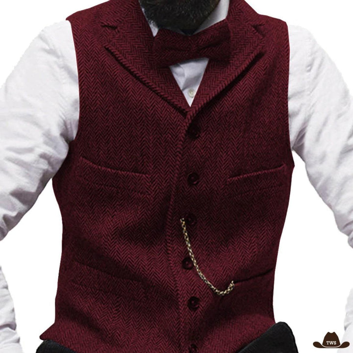 Gilet Western Bordeaux