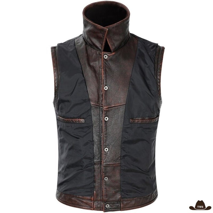 Gilet de Western Cuir