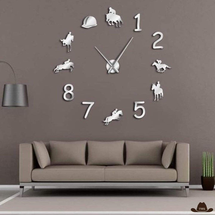 Horloge de style western - argent