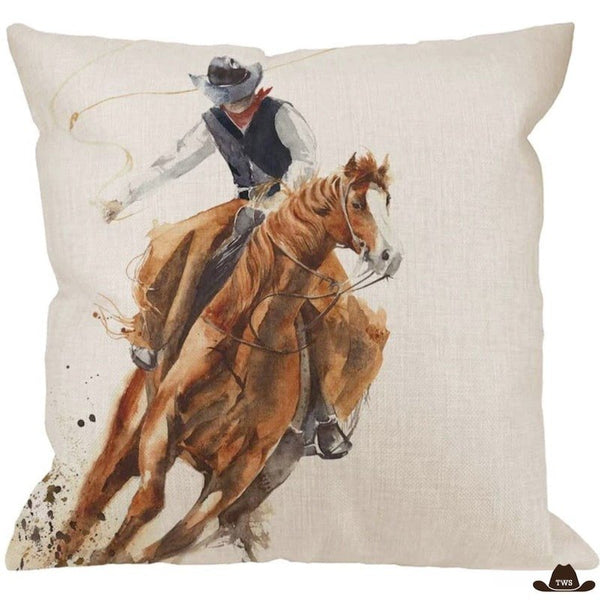 housse de coussin coton western