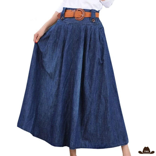 Jupe Longue Western en Jeans