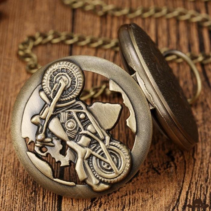 Montre de Poche Motif Moto