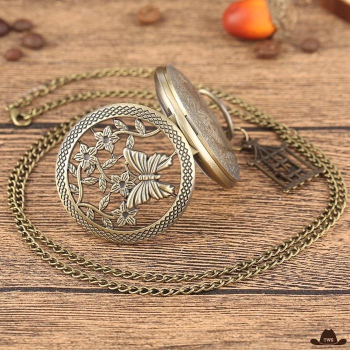 montre de poche vintage femme
