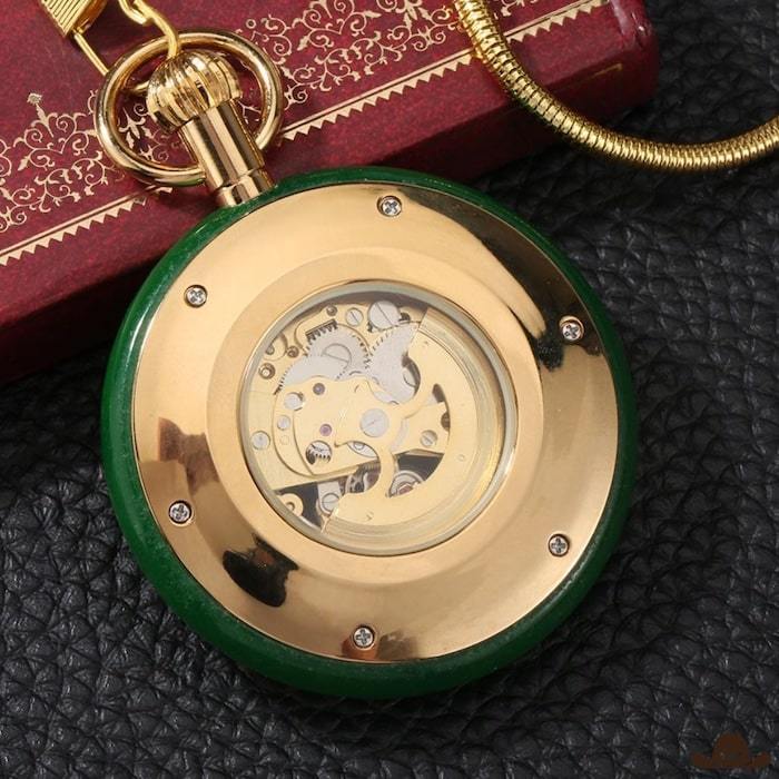 Montre Gousset Verte